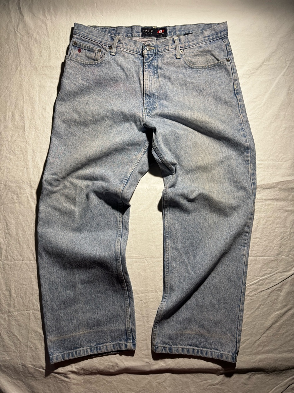 IZOD Men’s Light Blue Straight-Leg Jeans Size 38x30